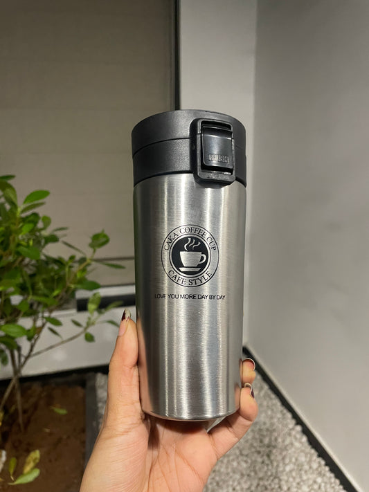 Stainless Steel Tumbler Vacuum Flask Bottle (380 ml) | Thermo Tea & Coffee Mug