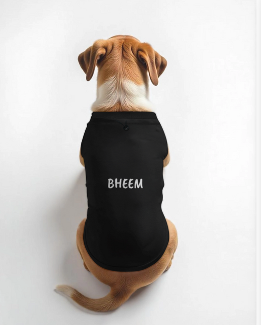Customised Dog T-Shirts Name | 100% Cotton | Print Your Own Design | Soft, Breathable & Perfect Fit