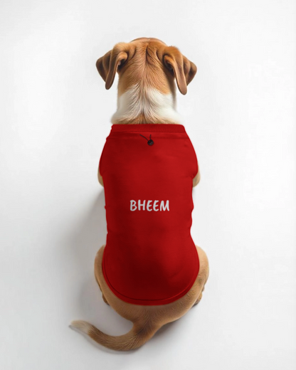 Customised Dog T-Shirts Name | 100% Cotton | Print Your Own Design | Soft, Breathable & Perfect Fit