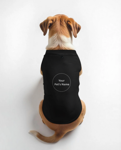 Customised Dog T-Shirts Name | 100% Cotton | Print Your Own Design | Soft, Breathable & Perfect Fit