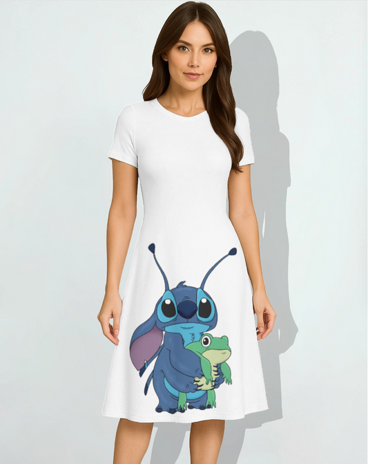 Custom AOP A-Line Dress – Print Your Own Design | Perfect Day & Night Look